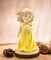 Ceramic Angel In Yellow Dress Figurine, Religious Décor, Religious Gift, Church Décor, Church Gift, Baptism Gift